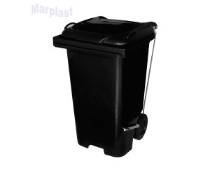 LIXEIRA COLETORA 120L PR. C/RODAS C120A JSN