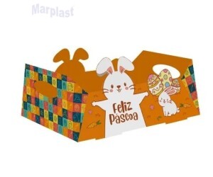 PÁSCOA CESTA COELHO DIVERTIDA IDEIA