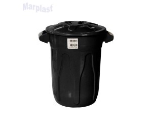 LIXEIRA PLASTICA 20L C/TP PRETA CR20P JSN