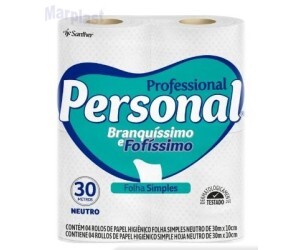 PAPEL HIGIENICO NEUTRO PERSONAL C/4 RL