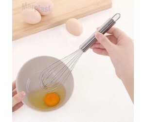 BATEDOR DE OVOS INOX GRANDE 24X7CM CONFEITUDO