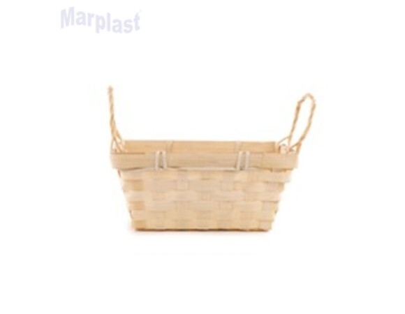PÁSCOA CESTA RETANGULAR C/CALÇA NATURAL CROMUS