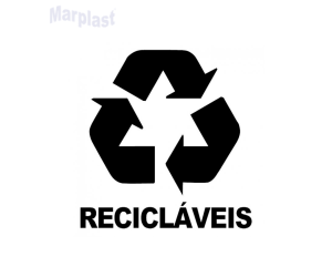 ADESIVO SINALIZAÇÃO RECICLAVEL BRANCO JSN