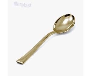 PÁSCOA COLHER SOBREMESA PREMIUM OURO C/8UN SILVER