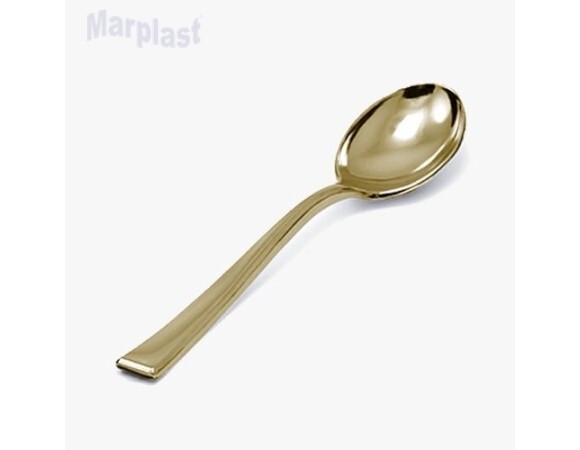 PÁSCOA COLHER SOBREMESA PREMIUM OURO C/8UN SILVER