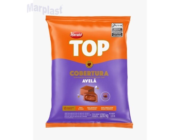 CHOCOLATE COBERTURA TOP GOTAS AVELA 1,050KG HARALD