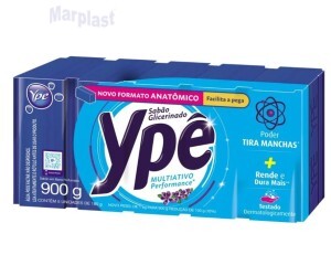 SABÃO EM BARRA YPE COR AZUL 5X180G