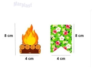 ARRAIA PICKS DECORATIVO C/8 UNIDADE