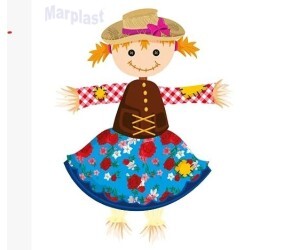 JUNINA ESPANTALHO ARTICULADO MENINA ARRAIA C/1 UNIDADE