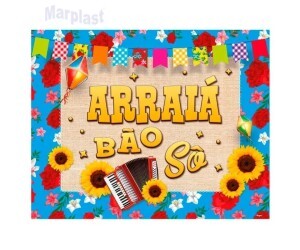 JUNINA PAINEL PLASTICO ARRAIA CHITA C/1 UNIDADE