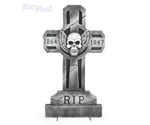 HALLOWEEN ENFEITE LAPIDE CRUZ R.I.P 