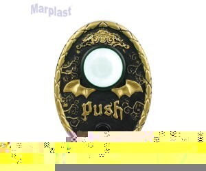 HALLOWEEN CAMPAINHA OLHO DA ESCURIDÃO COM LUZ E SOM 13X18CM