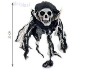 HALLOWEEN ESQUELETO DE MESA 20CM COM 1 UNIDADE 