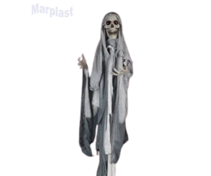 HALLOWEEN ESQUELETO CAVEIRA C/LUZ E SOM 180CM