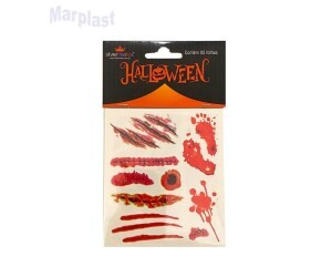 ADESIVOS TATUAGEM DE PELE DIVERSOS HALLOWEEN