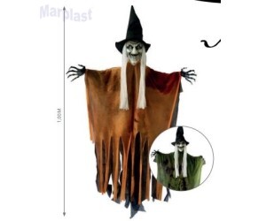 HALLOWEEN ENFEITE BRUXO 100CM
