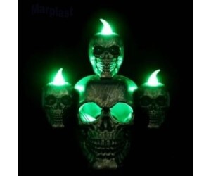 HALLOWEEN CASTICAL CAVEIRA COM LUZ E EFEITO FUMAÇA COM 1 UNIDADE