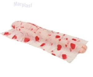 HALLOWEEN BONECO INFLÁVEL CADAVER COM SANGUE 1,50MT