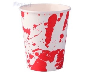 HALLOWEEN COPO PAPEL HELP 270ML C/10UN SILVER MX211S