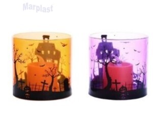 HALLOWEEN VELA LED REDONDA 7CM