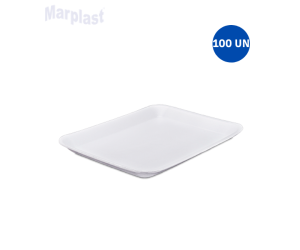 BANDEJA DE ISOPOR B-3 RASA TRL-03 C/100 TOTALPLAST