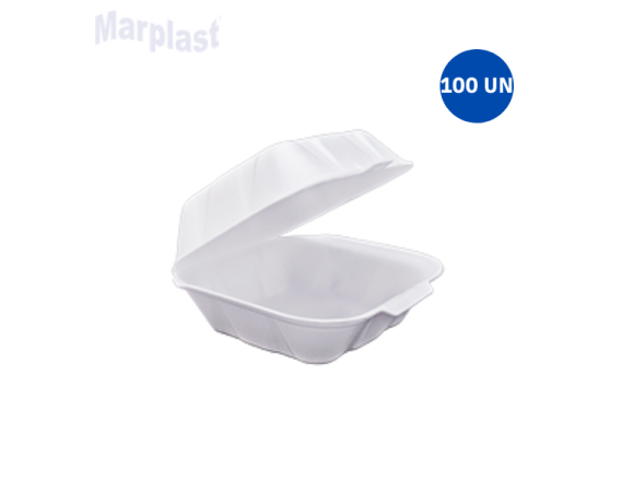 EMBALAGEM PARA LANCHE ISOP. PEQUENA TH-01 C/100 TOTALPLAST