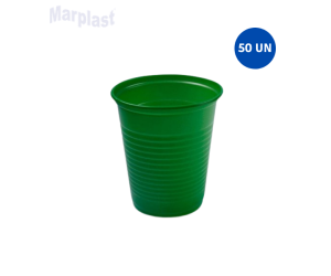 COPO 200ML VERDE ESCURO C/50 UNIDADES