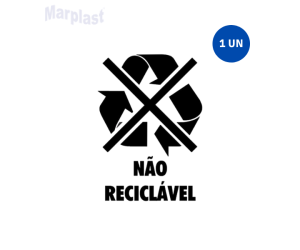 ADESIVO DE SINALIZAÇÃO NAO RECICLAVEL