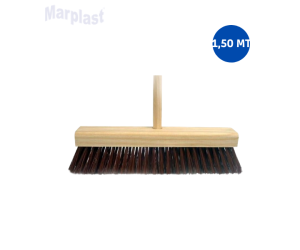 VASSOURA GARI DE PIACAVA 60 CM CABO 1,50 MT- E112