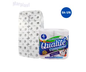 PAPEL HIGIENICO FOLHA DUPLA QUALITÉ 64RL