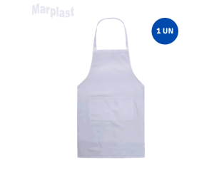 AVENTAL DE ACOUGUEIRO/PEIXEIRO BRANCO FLANELADO 1,12X65CM