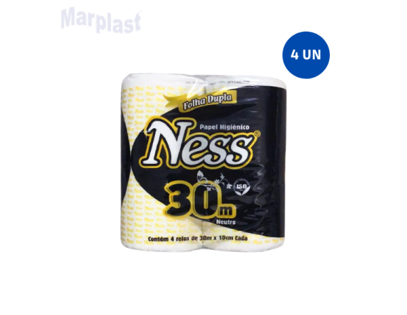 PAPEL HIGIENICO FOLHA DUPLA NESS 4RL