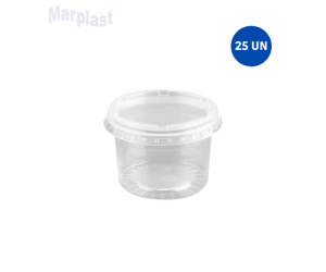 POTE REDONDO DESCARTAVEL G 307/145ML FRZ/MICRO. 25UN