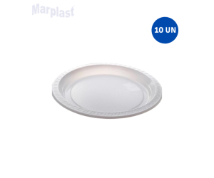 PRATO DESCARTAVEL PARA CHURRASCO 21CM C/10 COPOMAIS