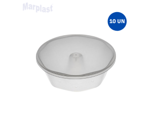 FORMA DE PUDIM PEQUENA C/TP 10UN PLASTILANIA