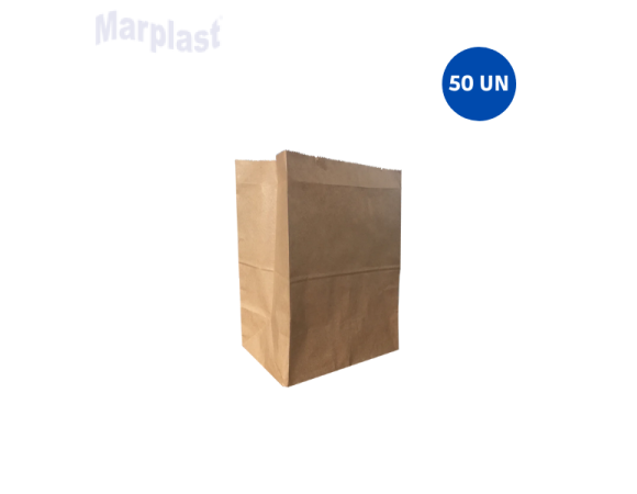 SACO KRAFT LISO SOS C/50 24X15X31 G PLUMA