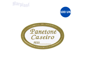 ETIQUETA PARA PANETONE CASEIRO 100UN MAGIA