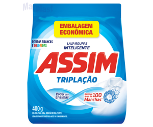 SABÃO EM PÓ ASSIM TRIPLAÇÃO 400GR