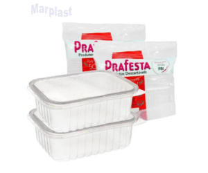 POTE DESCARTAVEL RETANGULAR 1500ML PRAFESTA C/10 - 8326