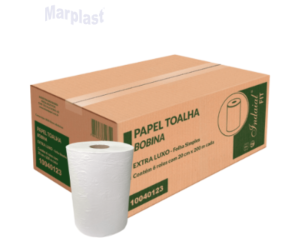 PAPEL TOALHA BOBINA . 100% CEL. 6X20X200MT FIT INDAIAL