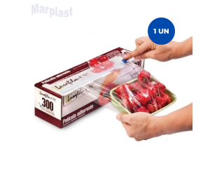 BOBINA PVC LUSAFILM 28X300 C/TRILHO