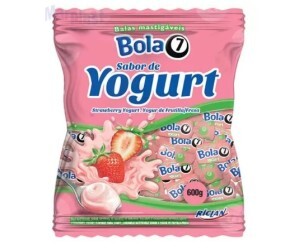 BALA MASTIGAVEL BOLA7 RICLAN SABORES 600G