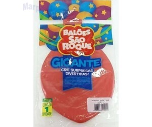 BALAO SAO ROQUE GIGANTE - TAMANHO 25 -  VERMELHO