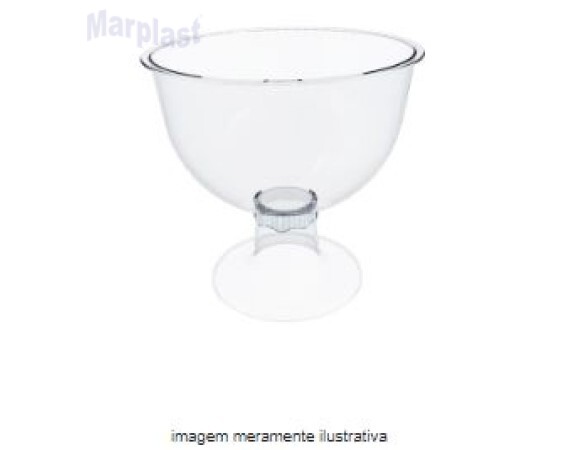 BALEIRO BOMBONIERE MEDIO 1,6L - TRANSPARENTE - TASIL