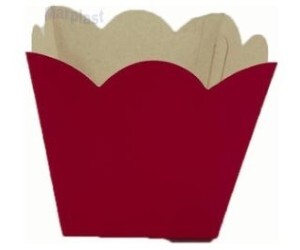 CACHEPÔ GRANDE 9X9 VERMELHO C/8 UNIDADES