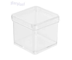 CAIXA ACRILICA 4X4 TRANSPARETE C/10 UNIDADES