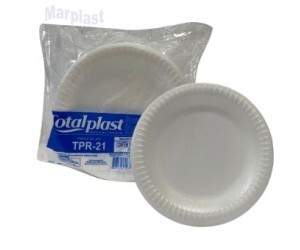PRATO ISOPOR 23CM C/20UN TOTALPLAST