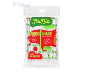 CANUDO STRAW. BIO MILK SHAKE SACHE C/100 - 872