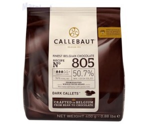 CHOCOLATE AMARGO 50,7% MOEDAS - 400GR CALLEBAUT - 1 UNIDADE