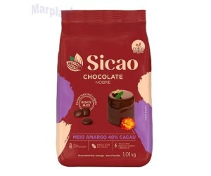 CHOCOLATE NOBRE/GOLD M. AMARGO GOTAS 1KG SICAO